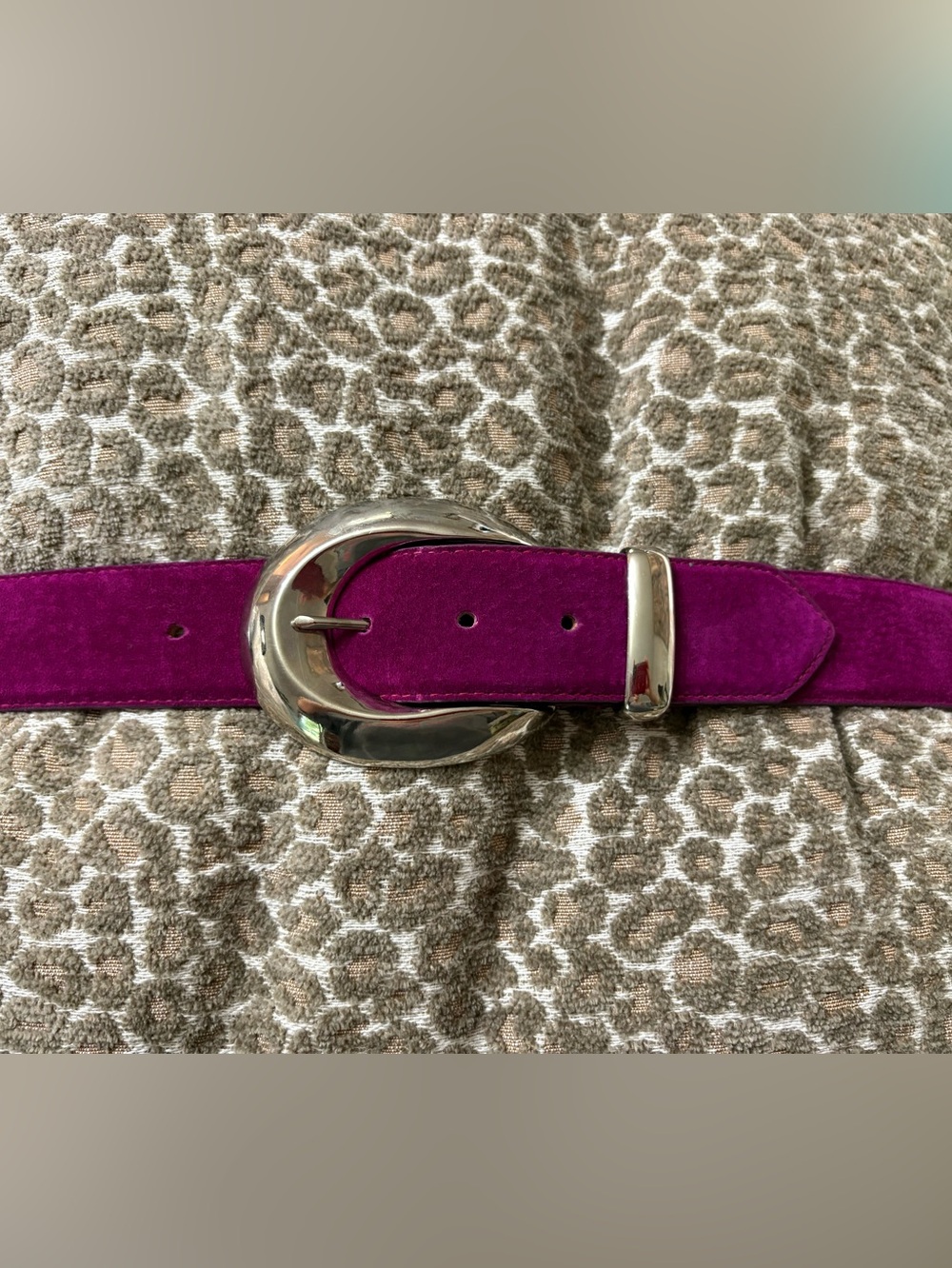 Accessories By Pearl purple suede belt size large 36”